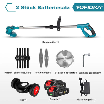 Akku Rasentrimmer 1500W – Kompatibel mit Makita 18V (Nicht Original)